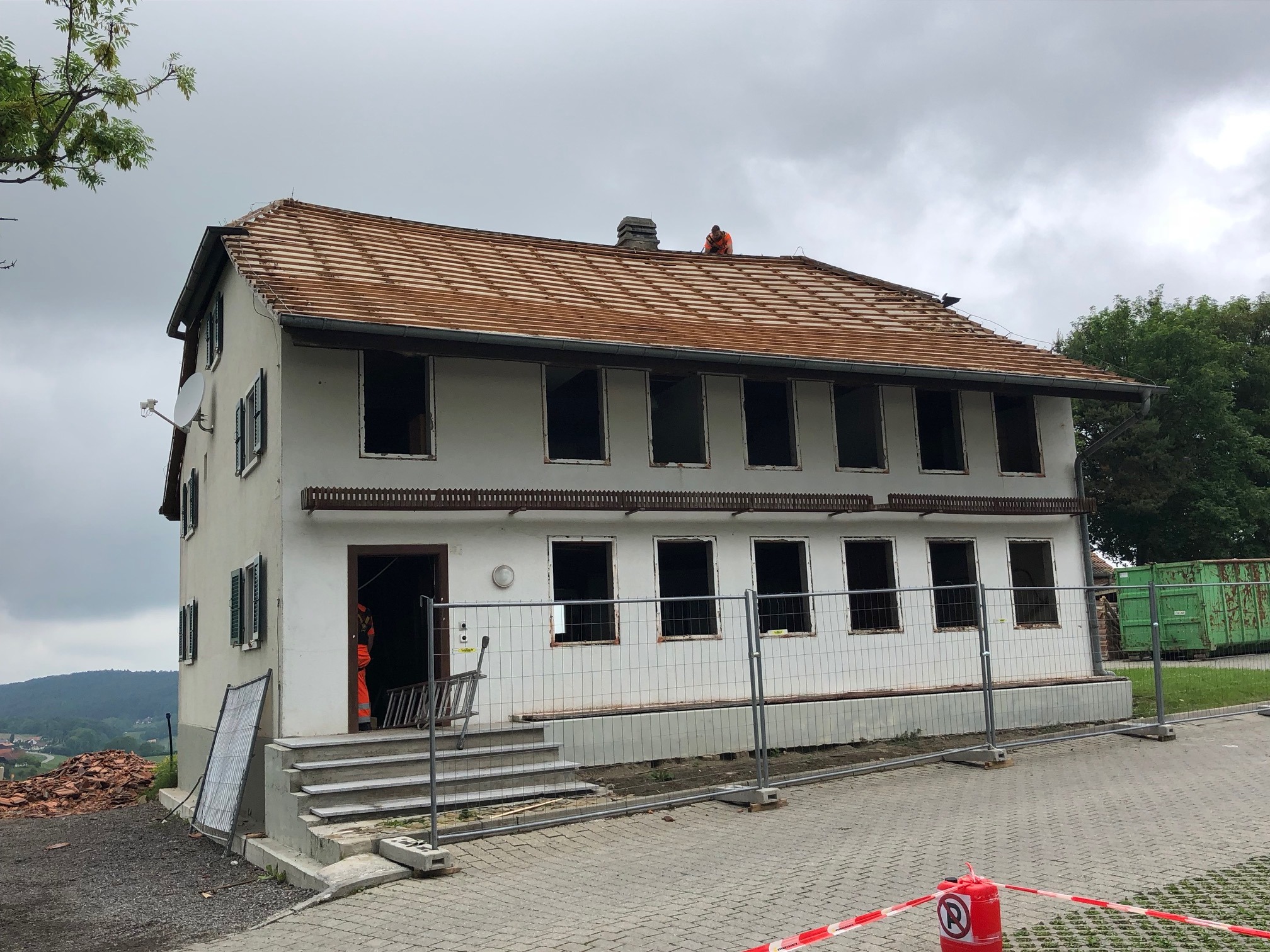 Image Travaux de démolition de La Ferme